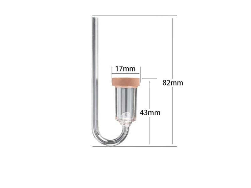 Fish Tank Transparent Acrylic CO2 Refiner With Suction Cup Mini Diffuser Carousel 1