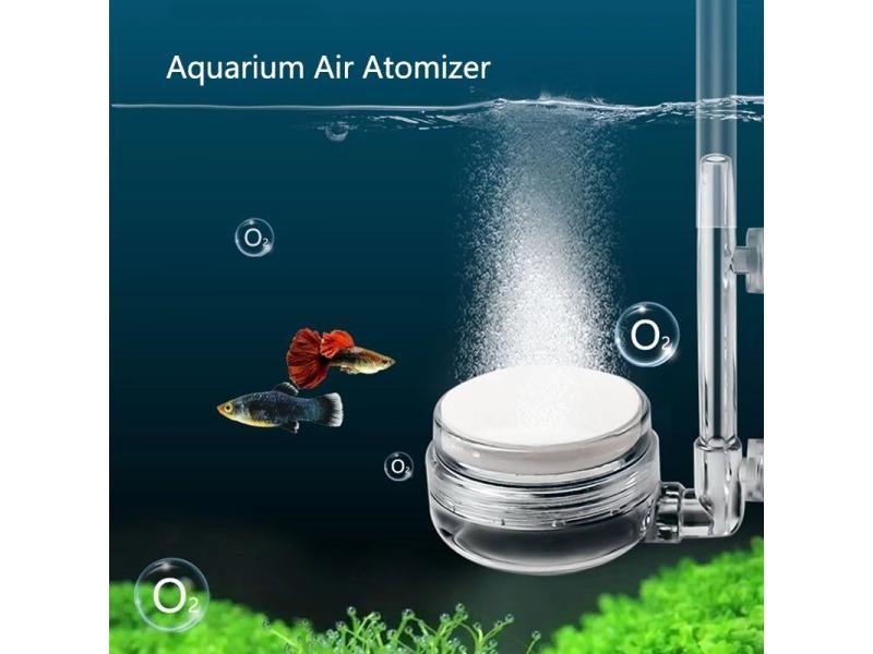 1Pcs Air Pump Sand Stone Aquarium Oxygen Pump Fresh Air Stone Nano Bubble Bar Carousel 2