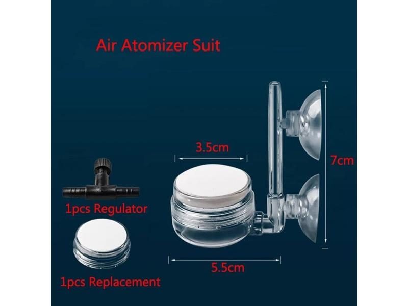 1Pcs Air Pump Sand Stone Aquarium Oxygen Pump Fresh Air Stone Nano Bubble Bar Carousel 1