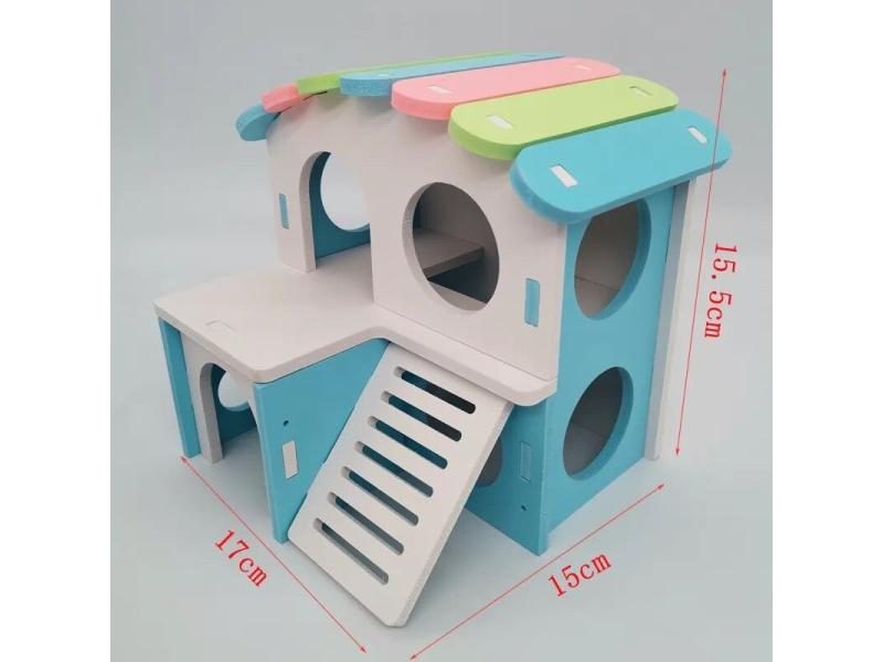 Assembled Hamster Slide Toy Guinea Pig Golden Bear Funny Breathable Hamster Carousel 1