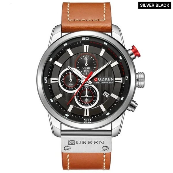 Fashion Date Quartz Men Watches Male Clock Chronograph Sport Mens Wrist Watch... Carousel 1