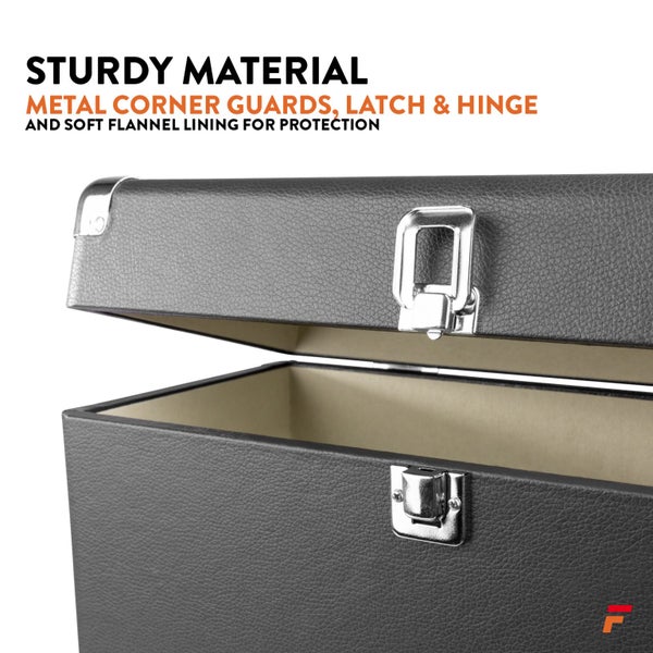 Vinyl Record Case - Black Carousel 13