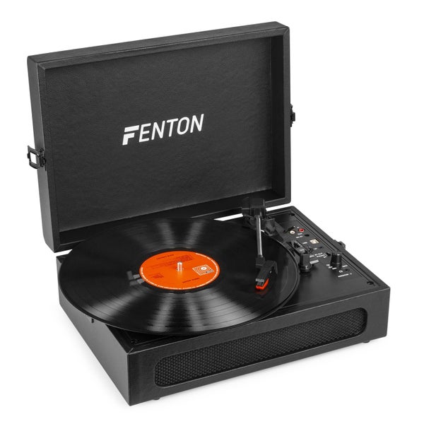 Record Player Briefcase with BT in/out - Black Carousel 2