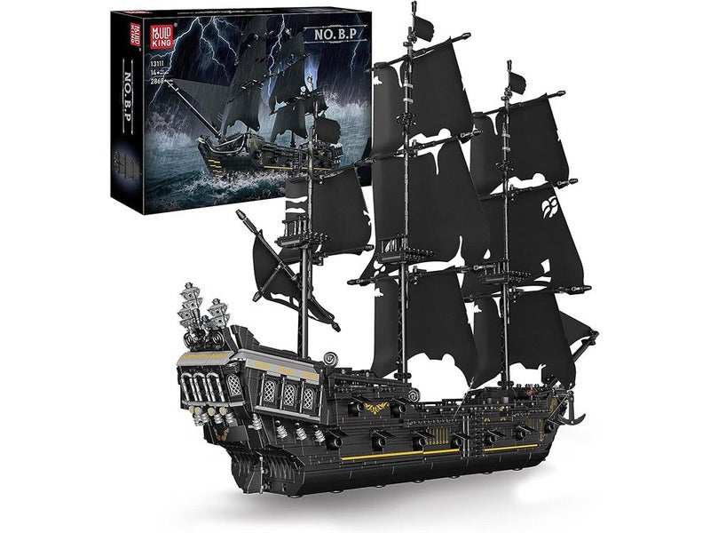 Black Pearl Pirate Ship Model Construction Set kits, Gift for Kids Age 8+/Adult Carousel 1