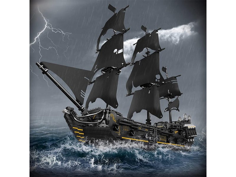 Black Pearl Pirate Ship Model Construction Set kits, Gift for Kids Age 8+/Adult Carousel 2