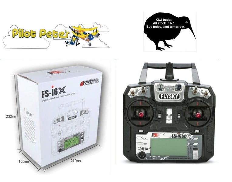 FlySky FS-i6x Radio Set. Mode 1 Lots of radios and special prices at pilotpetes Carousel 1