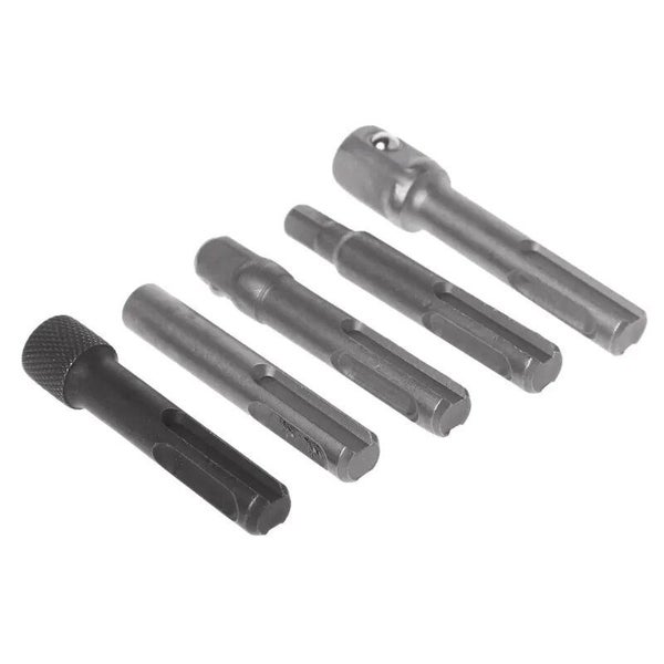 5Pcs SDS Plus 1/4 Hex Socket Driver Hammer Drill Bit Chuck Adaptor Bar Ki CHK12N Carousel 1