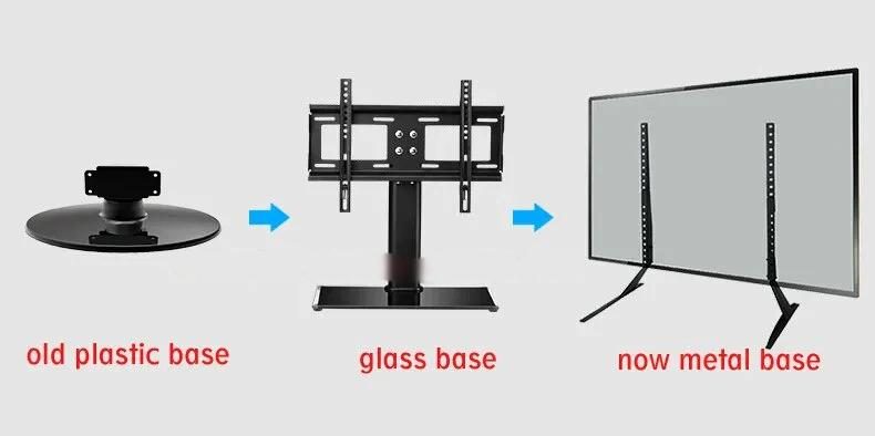 DL-MD10 Universal FIX TV desktop stand 2 metal bar Mount 27"-65" Flat Pan CHK12N Carousel 2