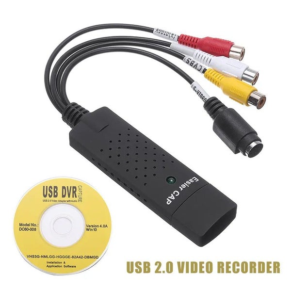 USB 2.0 Audio TV Video DVR to PC DVD VCR Converter Capture Card Recorder CHK12N Carousel 1
