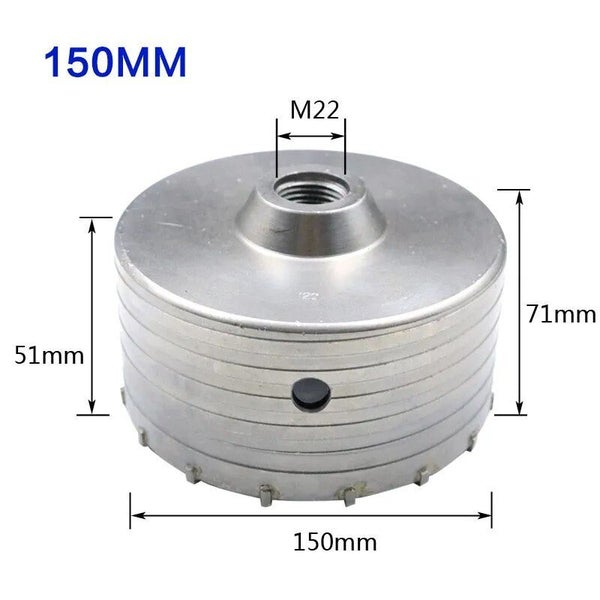 SDS Plus Wall Hole Saw Drill Bit Concrete Hole Saw with Round Shaft 30-16 CHK12N Carousel 1