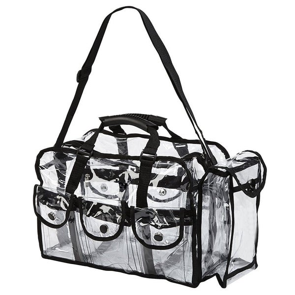Large Transparent Makeup Organizer Bag Makeup Artists Travel Bag Carousel 2