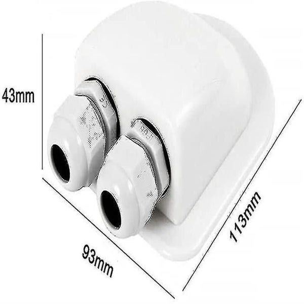Hot Selling Starlight-roof Gland 2 Pieces Abs Cable Gland Double Hole Solar Ab Carousel 2