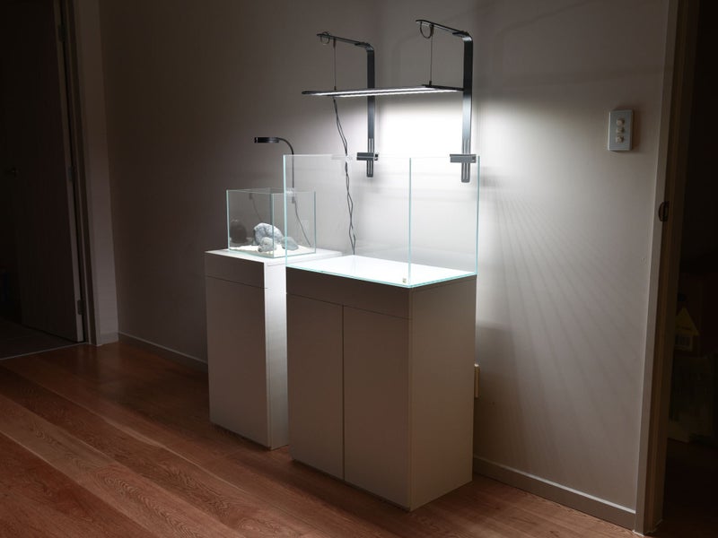 60x35x40cm Aquarium & Cabinet - Ultra Clear Glass - Kiwi Aqua Carousel 1