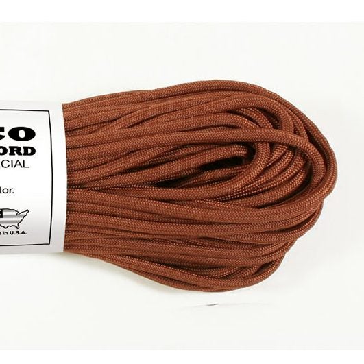 Rothco USA Paracord 550 Type 3 Choc Brown 30m/100ft Nylon Carousel 1