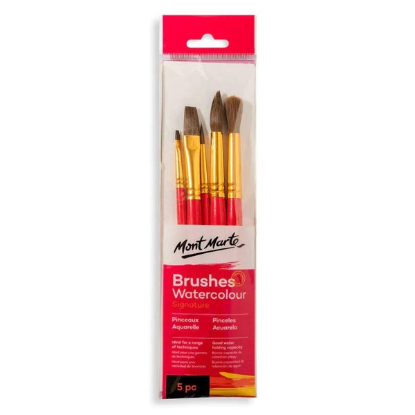 Watercolour Brushes Signature 5pc - Mont Marte Carousel 1