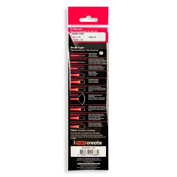 Watercolour Brushes Signature 5pc - Mont Marte Carousel 2