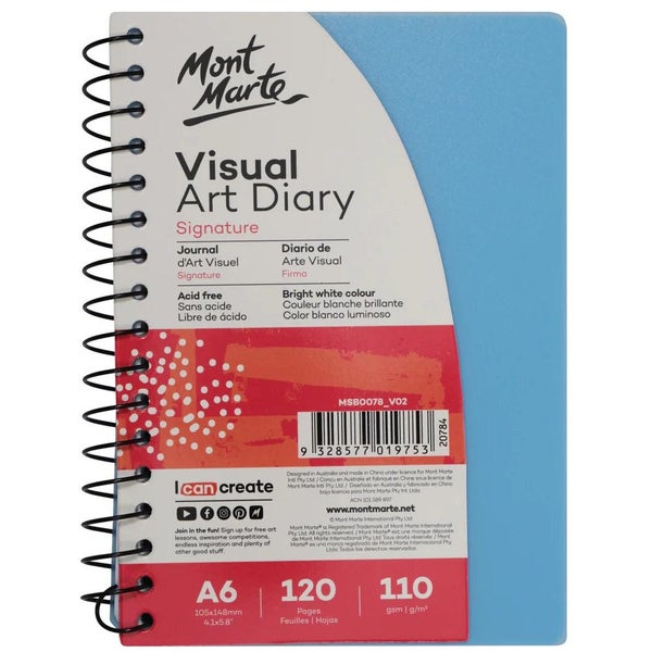 Visual Art Diary Signature A6 120 Pages 110gsm - Mont Marte Carousel 1