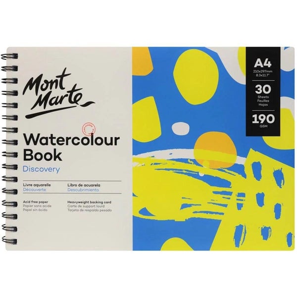 Watercolour Book Discovery A4 (8.3 X 11.7in) 30 Sheets 190gsm Carousel 1