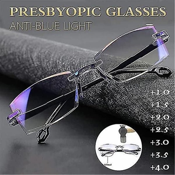 High Hardness Anti-blue Progressive Far And Near Dual-use Reading Glasses Carousel 2