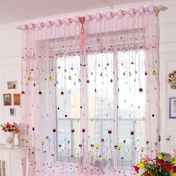 200*100 CM Modern Tulle Curtains For Living Room Purple Curtains For Children Be Carousel 1