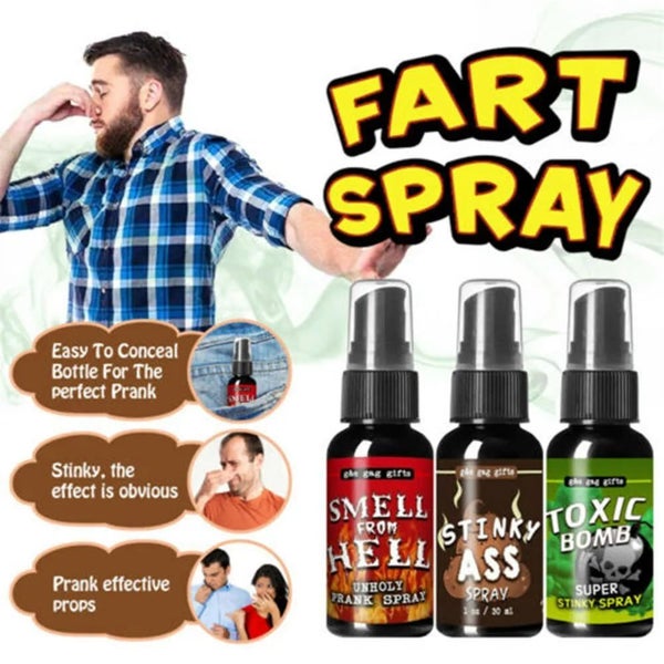 30ML Liquid Fart Spray Can Stink Bomb Ass-Smelly Stinky Gas Crap Gag Pran CHK12N Carousel 2