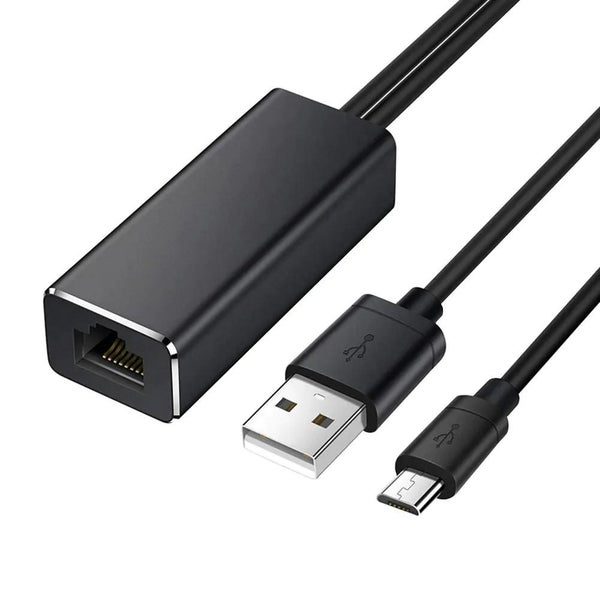 Nku Micro USB To RJ45 100Mbps Ethernet Adapter for Fire TV Stick Google H CHK12N Carousel 1