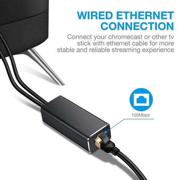 Nku Micro USB To RJ45 100Mbps Ethernet Adapter for Fire TV Stick Google H CHK12N Carousel 2