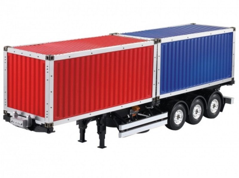Hercules Hobby 1/14 Twin 20 Foot Container Semi-Trailer Kit For Tamiya Truck ... Carousel 1