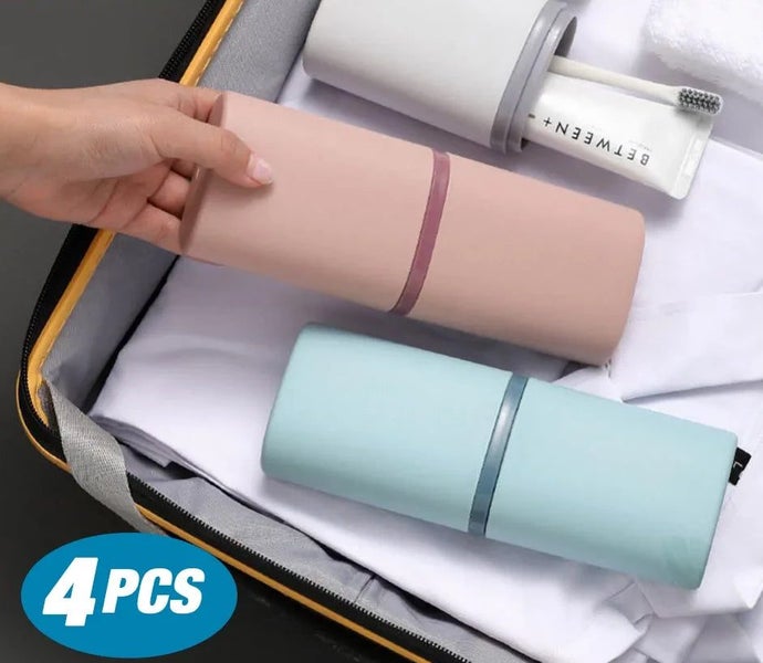 Portable Toothbrush Toothpaste Holder Box Outdoor Travel Camping Storage CHK12N Carousel 2