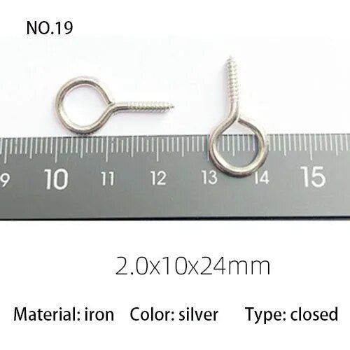 Mini Eye Pins Eyepins Hooks Eyelets Screw Threaded Metal Metal Jewelry Pe CHK12N Carousel 1