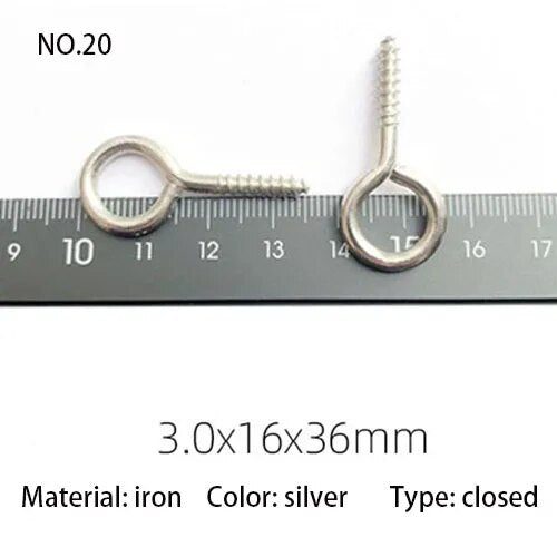 Mini Eye Pins Eyepins Hooks Eyelets Screw Threaded Metal Metal Jewelry Pe CHK12N Carousel 23