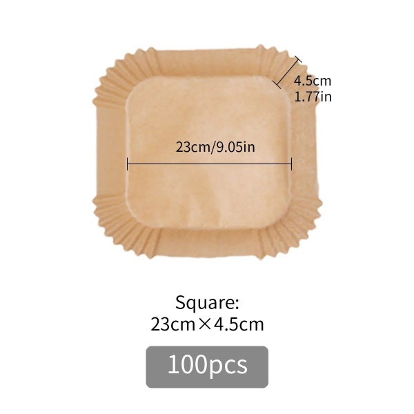 Leeseph Disposable Air Fryer Paper Liners, 30/50/100Pcs Non-Stick Food Gr CHK12N Carousel 21