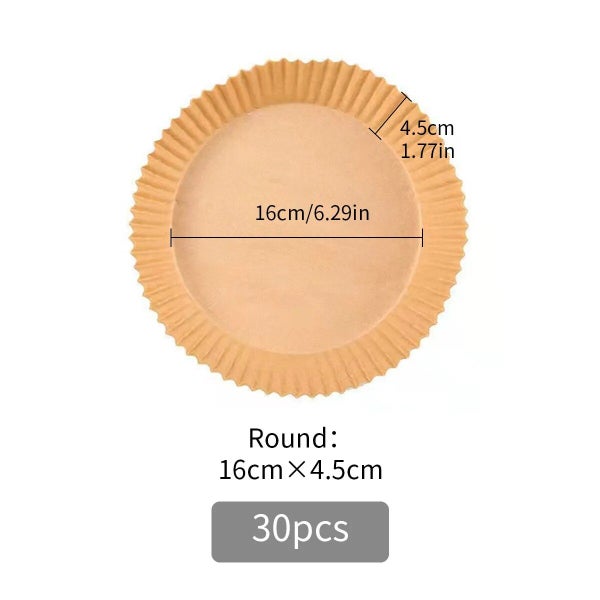 Leeseph Disposable Air Fryer Paper Liners, 30/50/100Pcs Non-Stick Food Gr CHK12N Carousel 1