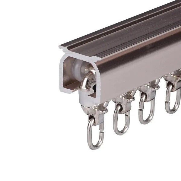 1pack Alloy Plastic Curtain Wheel Rail Straight Curved Track Rollers Hang CHK12N Carousel 30