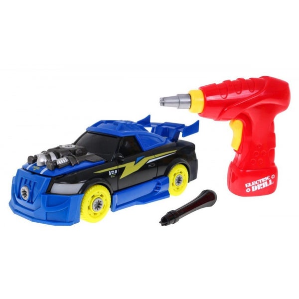 2-in-1 Kids Racing Toy Car Assembly with Drill Tool Kit Carousel 2
