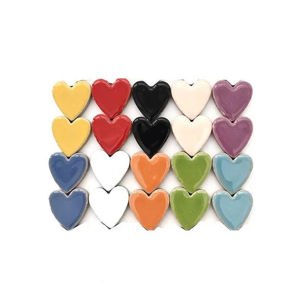 80g/ 2.82oz Leaf Shape Porcelain Mosaic Tiles Heart/ Butterfly/ Flower/ R CHK12N Carousel 1