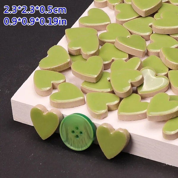 80g/ 2.82oz Leaf Shape Porcelain Mosaic Tiles Heart/ Butterfly/ Flower/ R CHK12N Carousel 30