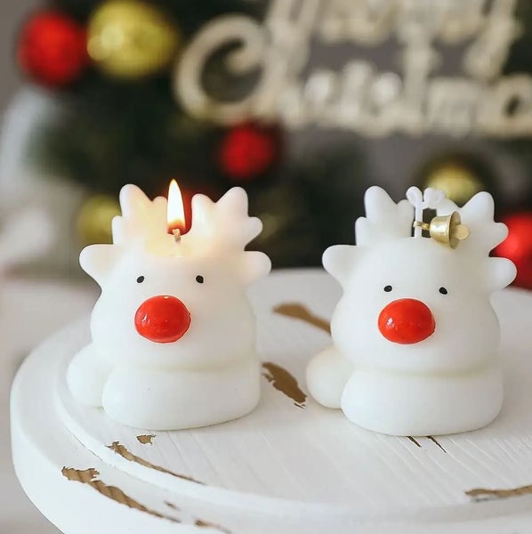 Cute Christmas Reindeer Scented Soy Wax Candles Carousel 8