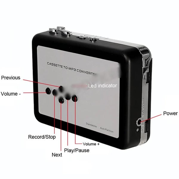 Cassette Tape to MP3 Converter USB Cassette Capture Walkman Tape Player C CHK12N Carousel 2