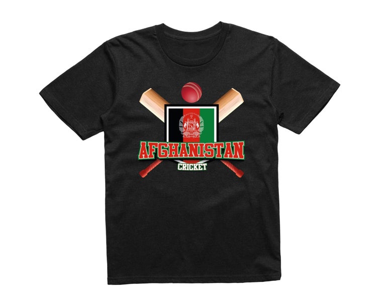 Reality Glitch Afghanistan Cricket Supporter Flag Kids T-Shirt Carousel 1