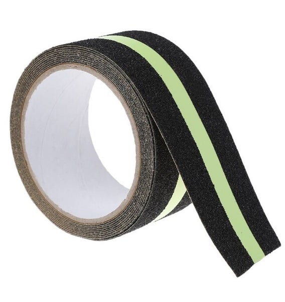 Dolphy Anti Skid Tape - Black with Glow in the Dark Stripe, 50mm x 18m, Chemi... Carousel 1