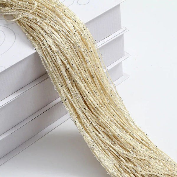 1x2m Shiny Curtains Tassel Silver Line String Curtain Valance Living Room CHK12N Carousel 21