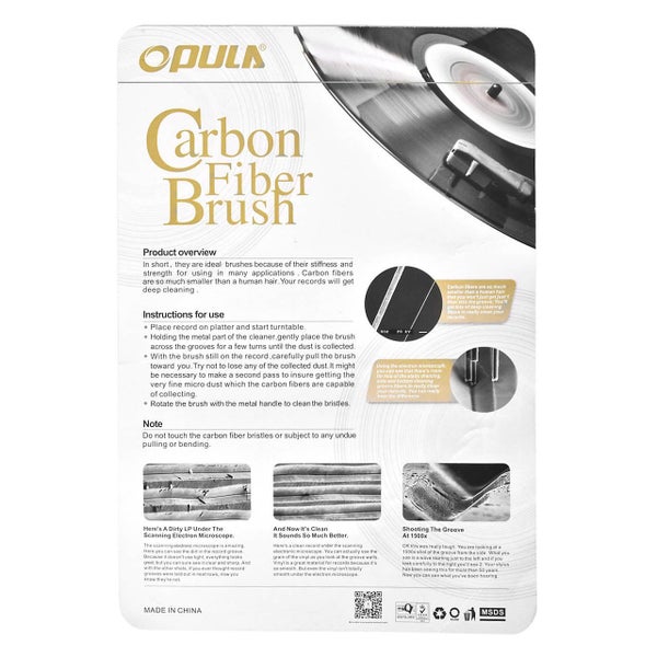 LP Record Cleaner Anti Static Velvet Clean Brush Carbon Fiber (EP006) Carousel 2