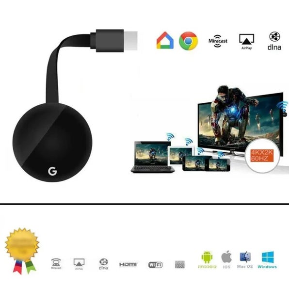 Chromecast Google Wireless WiFi mirascreen HDMI-compatible HD Display Don CHK12N Carousel 1