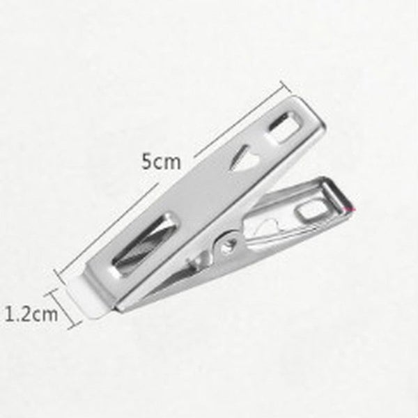 20PCS Clothes Pins Metal Antislip Stainless Steel Windproof Clothes Dryin CHK12N Carousel 6