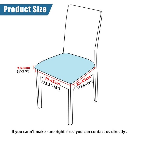 Anyseat Chair Cover Dark Grey Petal Print Stretch Seat Cover for Home Dinning... Carousel 5