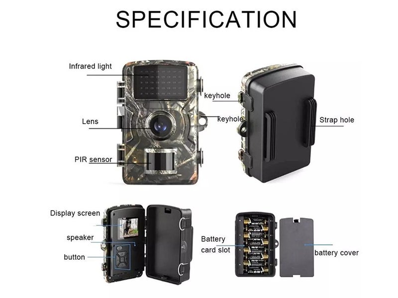 1080P Trail Game Hunting Camera For Outdoor Wildlife Hunting and Farm Monitoring Carousel 8
