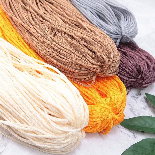 200m/ lot 3mm Thick Nylon Cord Thread Chinese Knot Macrame DIY Hand-woven CHK12N Carousel 2