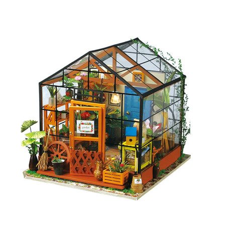 DIY Miniature House Kit Greenhouse, Tiny House Kit for Adults(Cathy's house) Carousel 2