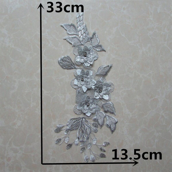 fashion trim lace collar fabric supplies decorate dress costume beads mot CHK12N Carousel 2